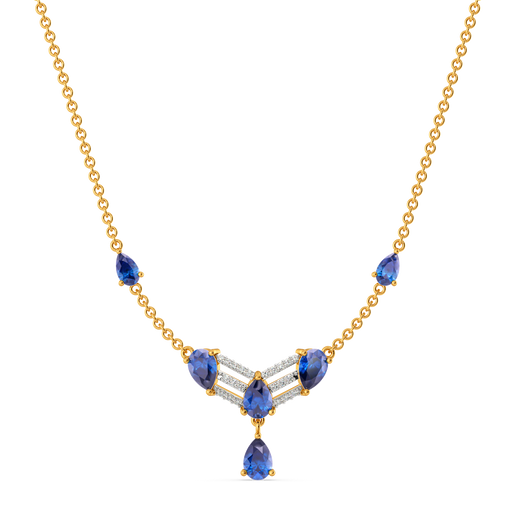 Enchanting in Blue Diamond Necklaces