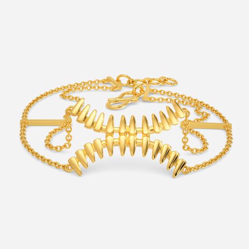 Sleek n Secure Gold Bracelets