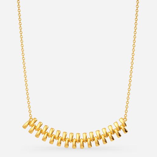 Zip Allure Gold Necklaces