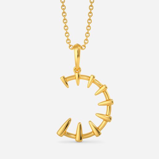 Trim Factor Gold Pendants