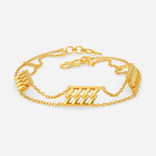 Zip Along Gold Bracelets
