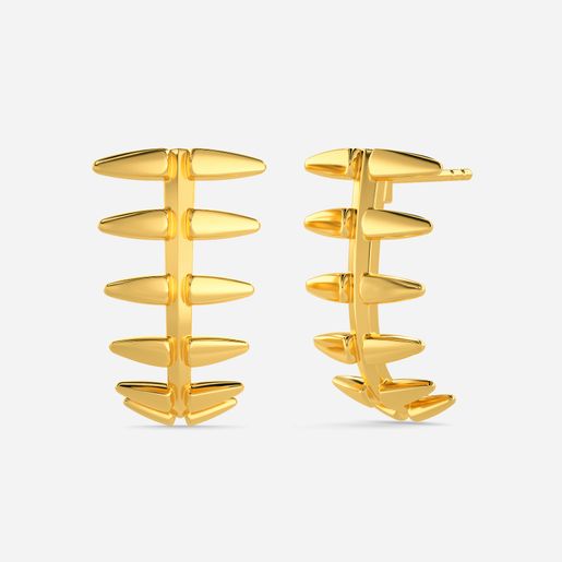 Zipped Sojourn Gold Earrings