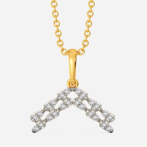 Slide Statement Diamond Pendants