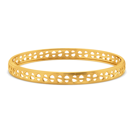 Ornate Facades Gold Bangles
