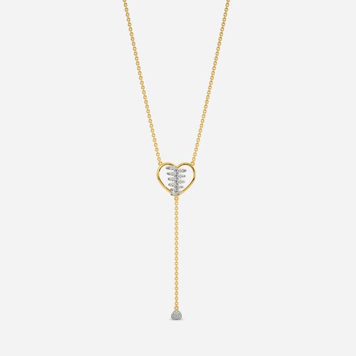 Zippered Love Diamond Necklaces