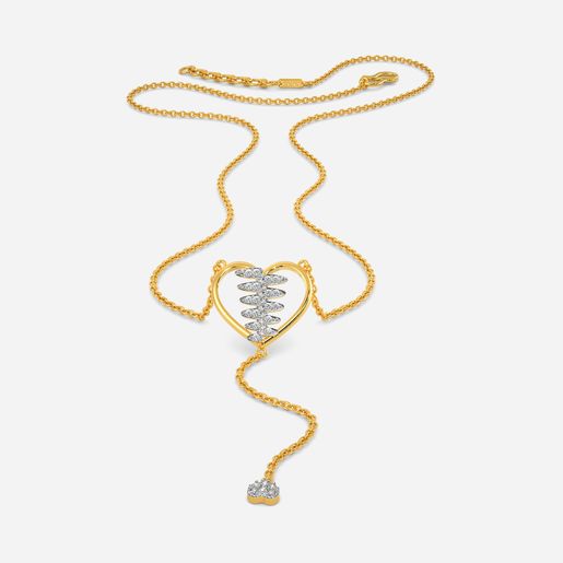 Zippered Love Diamond Necklaces