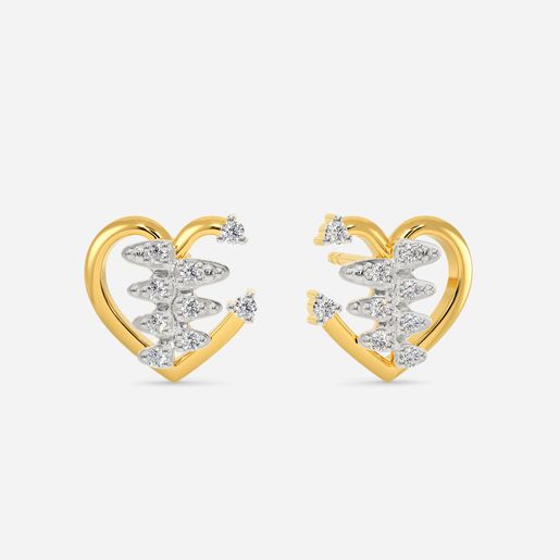 Zippered Love Diamond Earrings