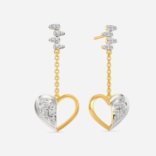 Edgy Romance Diamond Earrings