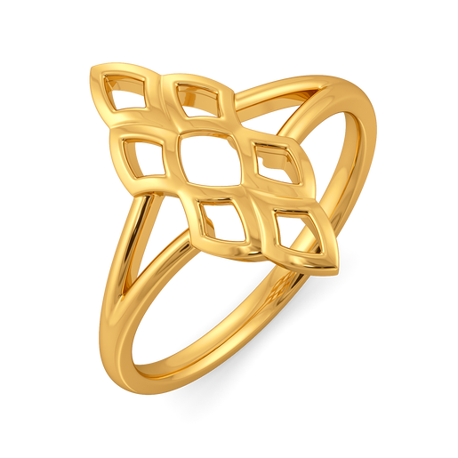 Serpentine Allure  Gold Rings
