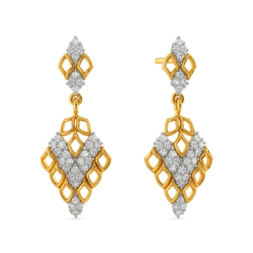 Serpentine Aura Diamond Earrings