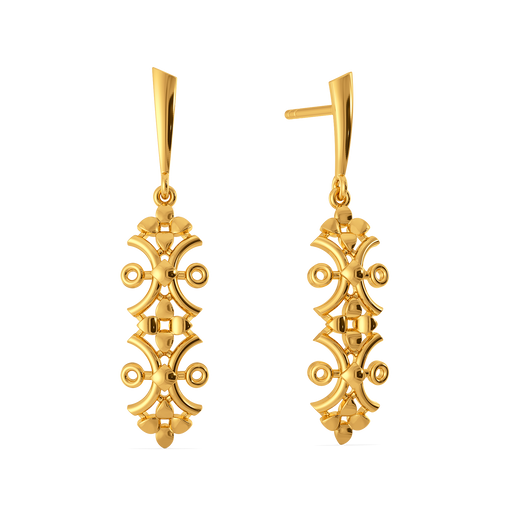 Dreamy Sheer Gold Earrings