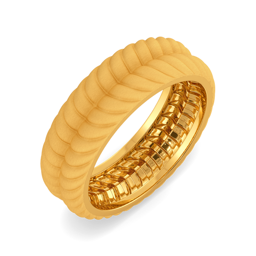 Knitted With Love Gold Rings