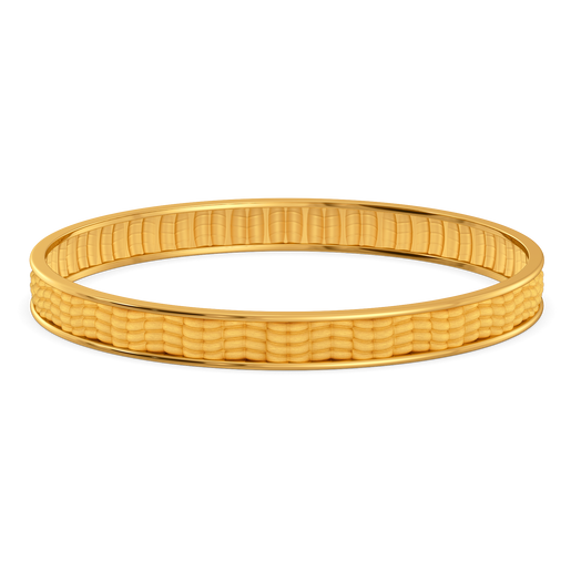 Knitted Shimmer Gold Bangles