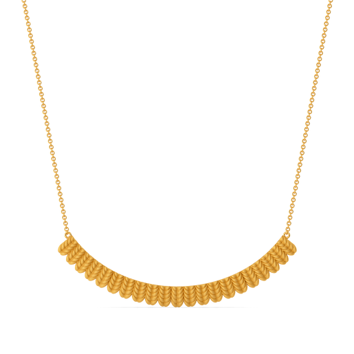 Knit Your Way Gold Necklaces
